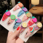 5pcs Fruit Hair Clips