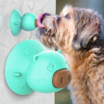 DYDZ Dog Lick Toy, Slow Treater Treat Dispensing,Depressing Toys,Teeth Cleaning Chew Toy, Comes with 3pcs Dog Treat