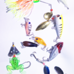 USA Lot PCS Fishing Lures CrankBaits Hooks Baits Tackle Spinner frog shrimp Box
